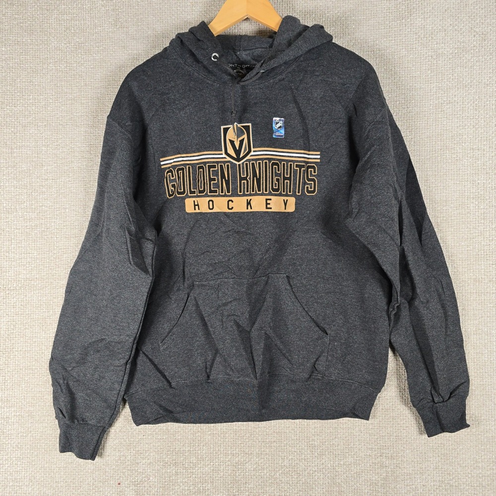 Wright and Ditson NHL Vegas Golden Knights Hoodie Mens Small Charcoal Grey